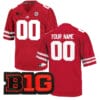 Custom Nebraska Cornhuskers Jersey Name and Number College Football Scarlet All Stitched