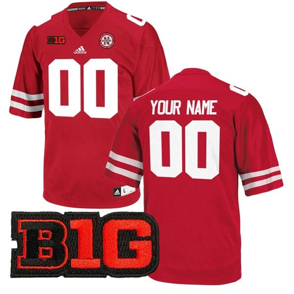 Custom Nebraska Cornhuskers Jersey Name and Number College Football Scarlet All Stitched 8 Custom Nebraska Cornhuskers Jersey Name and Number College Football Scarlet All Stitched