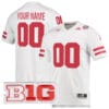 Custom Nebraska Cornhuskers Jersey Name and Number College Football White Premier All Stitched 4 Custom Nebraska Cornhuskers Jersey Name and Number College Football White Premier All Stitched