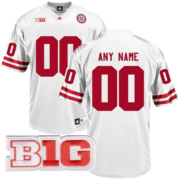 Custom Nebraska Cornhuskers Jersey Name and Number College Football White All Stitched 8 Custom Nebraska Cornhuskers Jersey Name and Number College Football White All Stitched