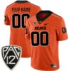Custom Oregon State Beavers Jersey Name and Number College Football Orange Alternate Game All Stitched