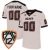 Custom Oregon State Beavers Jersey Name and Number College Football White Away All Stitched 5 Custom Oregon State Beavers Jersey Name and Number College Football White Away All Stitched