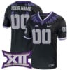 Custom TCU Horned Frogs Jersey Name and Number College Football Black Alternate Game All Stitched
