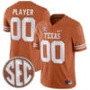 Custom Texas Longhorns Jersey Name and Number College Football Orange Home Game All Stitched 4 Custom Texas Longhorns Jersey Name and Number College Football Orange Home Game All Stitched