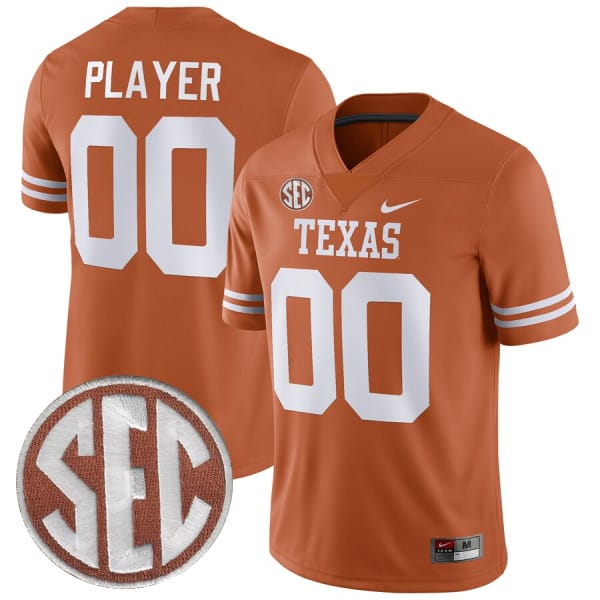 Custom Texas Longhorns Jersey Name and Number College Football Orange Home Game All Stitched 8 Custom Texas Longhorns Jersey Name and Number College Football Orange Home Game All Stitched