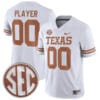 Custom Texas Longhorns Jersey Name and Number College Football White Away Game All Stitched 5 Custom Texas Longhorns Jersey Name and Number College Football White Away Game All Stitched