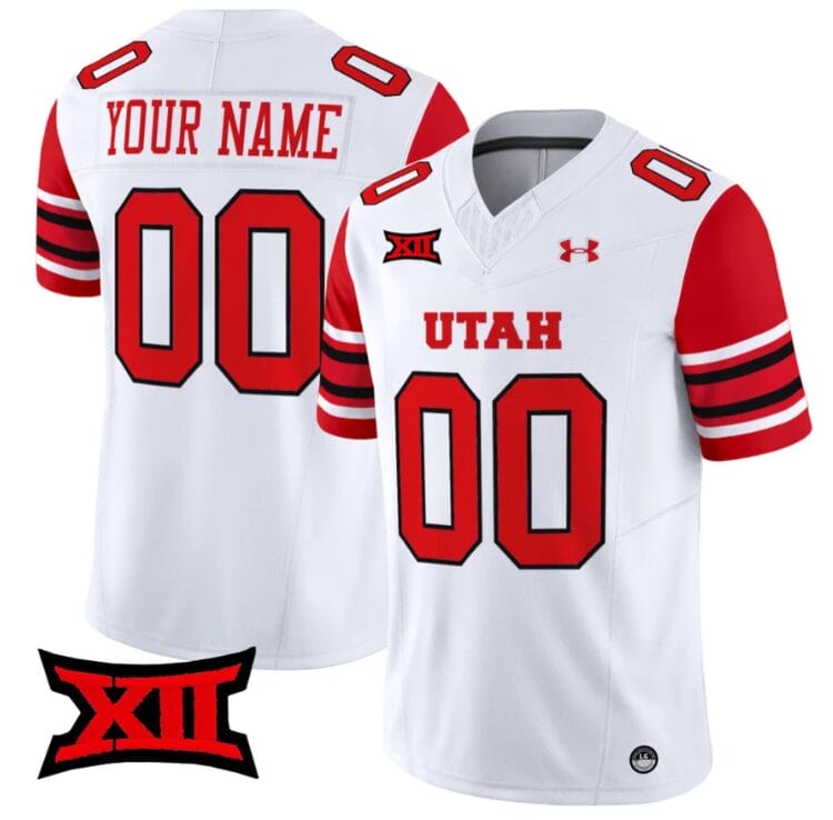 Custom Utah Utes Jersey Name and Number Vapor Limited College Football Stitched White 8 Custom Utah Utes Jersey Name and Number Vapor Limited College Football Stitched White