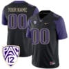 Custom Washington Huskies Jersey Name and Number College Football Black Game All Stitched