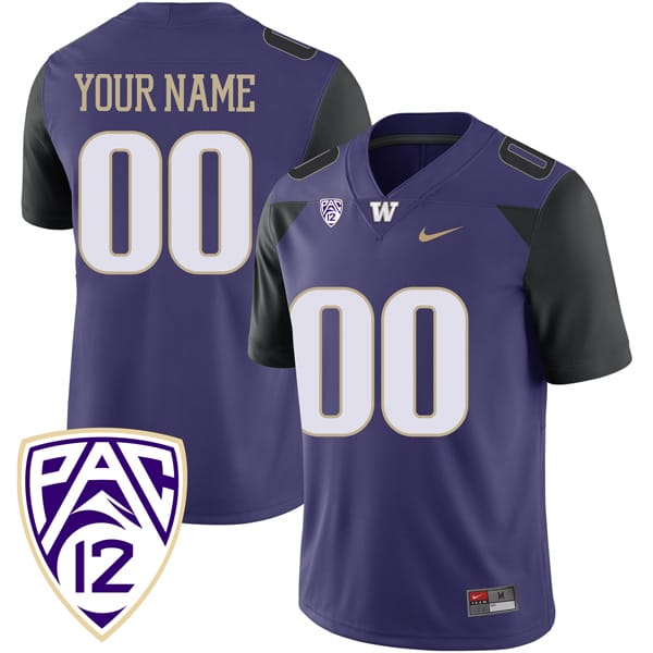 Custom Washington Huskies Jersey Name and Number College Football Purple Game All Stitched 8 Custom Washington Huskies Jersey Name and Number College Football Purple Game All Stitched.