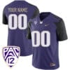 Custom Washington Huskies Jersey Name and Number College Football Purple Game All Stitched.