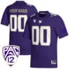 Custom Washington Huskies Jersey Name and Number College Football Purple All Stitched