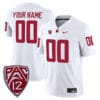 Custom Washington State Cougars Jersey Name and Number College Football White Away Game All Stitched