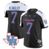 David Klingler Jersey #7 Houston Cougars Oilers Inspired Vapor College Football Limited Stitched Black Alternate