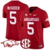 Darren McFadden Jersey #5 Arkansas Razorbacks Vapor Limited College Football Stitched Cardinal
