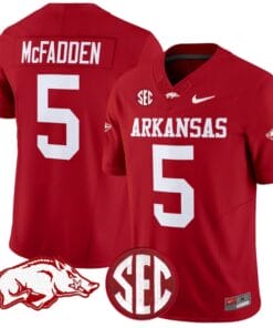 Darren McFadden Jersey #5 Arkansas Razorbacks Vapor Limited College Football Stitched Cardinal