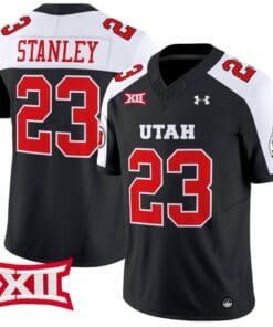 Dijon Stanley Jersey #23 Utah Utes Vapor Limited College Football Stitched Black Alternate