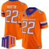 Doug Martin Jersey #22 Boise State Broncos Vapor Limited College Football Stitched Orange