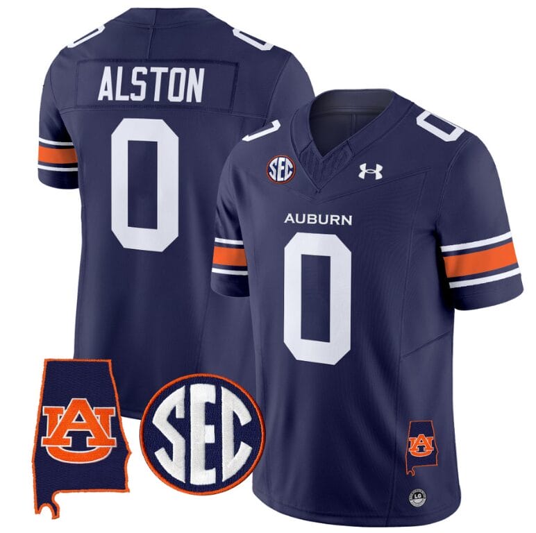 Damari Alston Jersey #0 Auburn Tigers SEC Patch Vapor Limited College Football Stitched Navy 8 Damari Alston Jersey #0 Auburn Tigers SEC Patch Vapor Limited College Football Stitched Navy