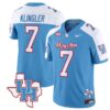 David Klingler Jersey #7 Houston Cougars Oilers Inspired Vapor College Football Limited Stitched Blue Alternate 4 David Klingler Jersey #7 Houston Cougars Oilers Inspired Vapor College Football Limited Stitched Blue Alternate