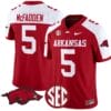 Darren McFadden Jersey #5 Arkansas Razorbacks Vapor Limited College Football Stitched Cardinal Alternate