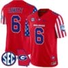 Dominic Lovett Jersey #6 Georgia Bulldogs American Style Vapor Limited Football Stitched Red