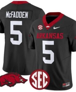 Darren McFadden Jersey #5 Arkansas Razorbacks Vapor Limited College Football Stitched Black