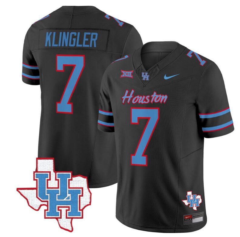 David Klingler Jersey #7 Houston Cougars Oilers Inspired Vapor College Football Limited Stitched Black 8 David Klingler Jersey #7 Houston Cougars Oilers Inspired Vapor College Football Limited Stitched Black