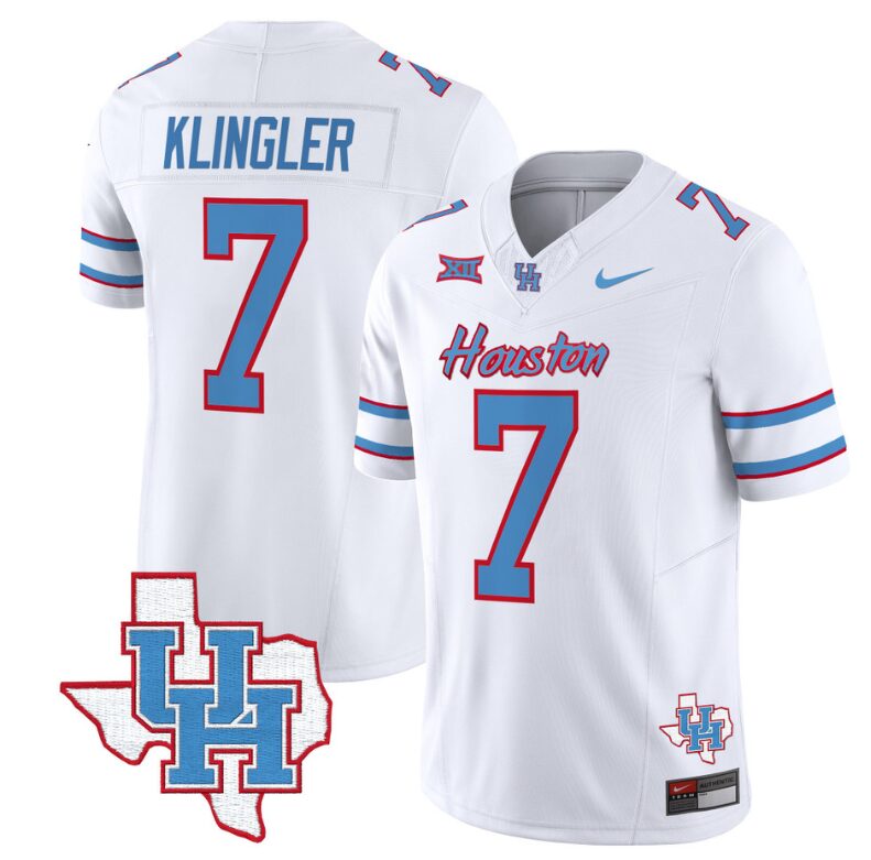 David Klingler Jersey #7 Houston Cougars Oilers Inspired Vapor College Football Limited Stitched White 8 David Klingler Jersey #7 Houston Cougars Oilers Inspired Vapor College Football Limited Stitched White