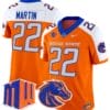 Doug Martin Jersey #22 Boise State Broncos Vapor Limited College Football Stitched Orange Alternate