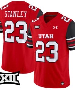 Dijon Stanley Jersey #23 Utah Utes Vapor Limited College Football Stitched Red