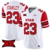 Dijon Stanley Jersey #23 Utah Utes Vapor Limited College Football Stitched White