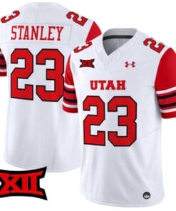 Dijon Stanley Jersey #23 Utah Utes Vapor Limited College Football Stitched White