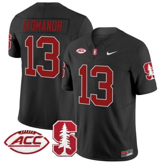 Elic Ayomanor Jersey #13 Stanford Cardinal Vapor Limited College Football Stitched Black