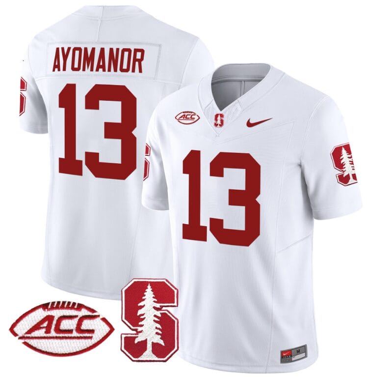 Elic Ayomanor Jersey #13 Stanford Cardinal Vapor Limited College Football Stitched White 8 Elic Ayomanor Jersey #13 Stanford Cardinal Vapor Limited College Football Stitched White