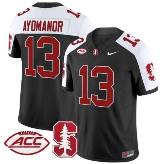 Elic Ayomanor Jersey #13 Stanford Cardinal Vapor Limited College Football Stitched Black Alternate