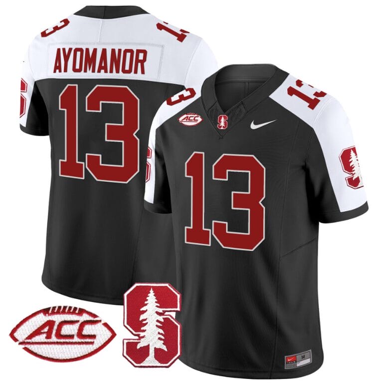 Elic Ayomanor Jersey #13 Stanford Cardinal Vapor Limited College Football Stitched Black Alternate 8 Elic Ayomanor Jersey #13 Stanford Cardinal Vapor Limited College Football Stitched Black Alternate