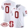 Gaethan Bernadel Jersey #0 Stanford Cardinal Vapor Limited College Football Stitched White