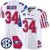 Herschel Walker Jersey #34 Georgia Bulldogs American Style Vapor Limited Football Stitched White