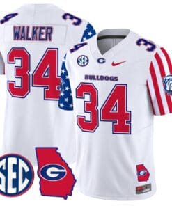 Herschel Walker Jersey #34 Georgia Bulldogs American Style Vapor Limited Football Stitched White