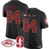 Ismael Cisse Jersey #84 Stanford Cardinal Vapor Limited College Football Stitched Black