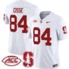 Ismael Cisse Jersey #84 Stanford Cardinal Vapor Limited College Football Stitched White