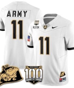 Isaiah Alston Jersey #11 Army Black Knights Vapor Limited College Football Stitched White