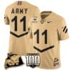 Isaiah Alston Jersey #11 Army Black Knights Vapor Limited College Football Stitched Gold