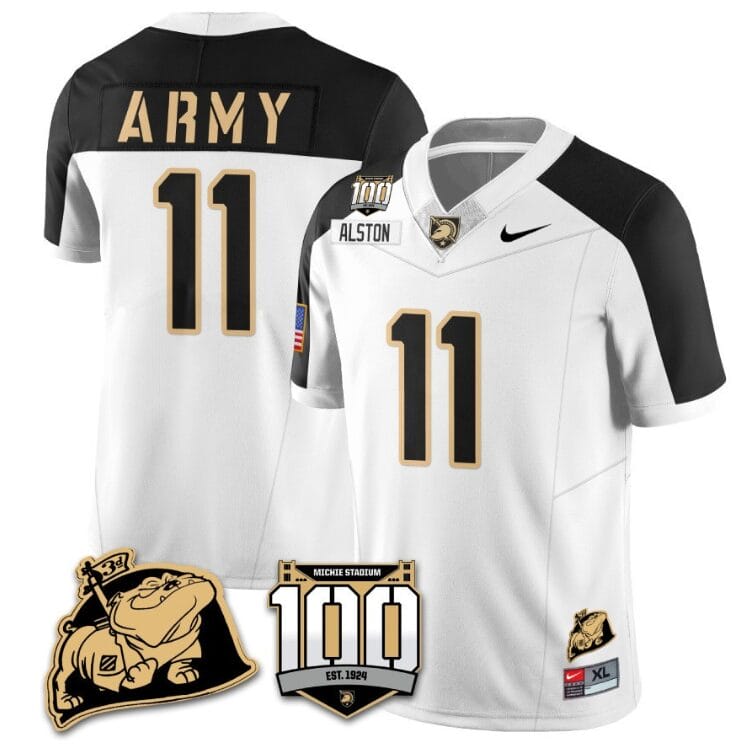 Isaiah Alston Jersey #11 Army Black Knights Vapor Limited College Football Stitched White Alternate 8 Isaiah Alston Jersey #11 Army Black Knights Vapor Limited College Football Stitched White Alternate