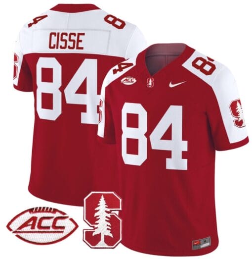 Ismael Cisse Jersey #84 Stanford Cardinal Vapor Limited College Football Stitched Crimson Alternate