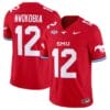 Isaiah Nwokobia Jersey #12 SMU Mustangs Icy College Football Vapor Limited Red