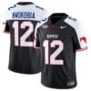 Isaiah Nwokobia Jersey #12 SMU Mustangs Icy College Football Vapor Limited Black Alternate
