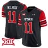 Isaac Wilson Jersey #11 Utah Utes Vapor Limited College Football Stitched Black