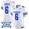 Jalon Daniels Jersey #6 Kansas Jayhawks 2024 Vapor College Football Vapor Limited White 5 Jalon Daniels Jersey #6 Kansas Jayhawks 2024 Vapor College Football Vapor Limited White