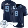 JJ Jones Jersey #5 North Carolina Tar Heels Vapor College Football Stitched Navy